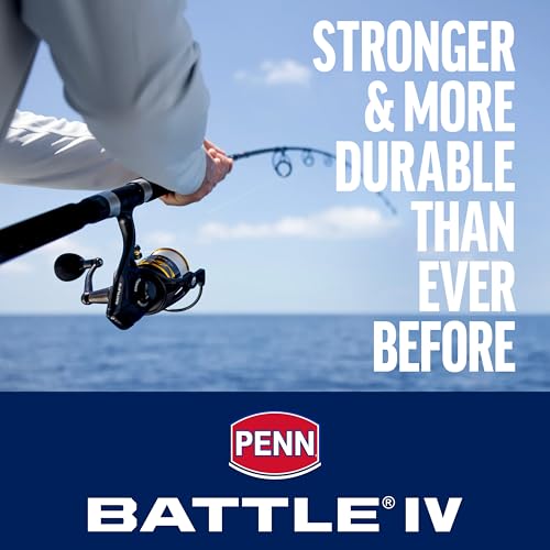 Penn Battle IV Spinning Reel and Fishing Rod Combo for Bass Fishing in Clear Waters
| Penn Battle IV Spinning Reel and