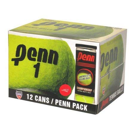 PENN Championship High Altitude Tennis Balls 12 Pack - Professional Quality for Serious Players - USTA & ITF Approved -