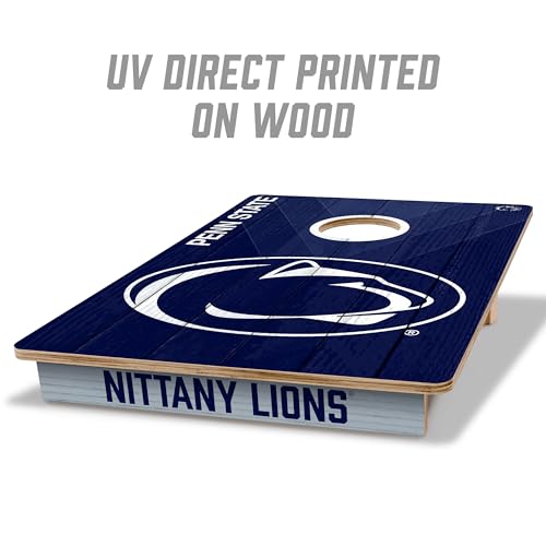 YouTheFan NCAA Wood Cornhole Game for Outdoor Use with Logo Embroidered Beanbags
| YouTheFan NCAA 2' x 3' Wood Cornhole