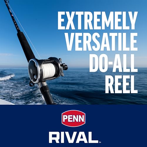 Penn Rival Level Wind Conventional Fishing Reel - Highly Durable and Lightweight for Comfortable Reeling, Anglers, Fish