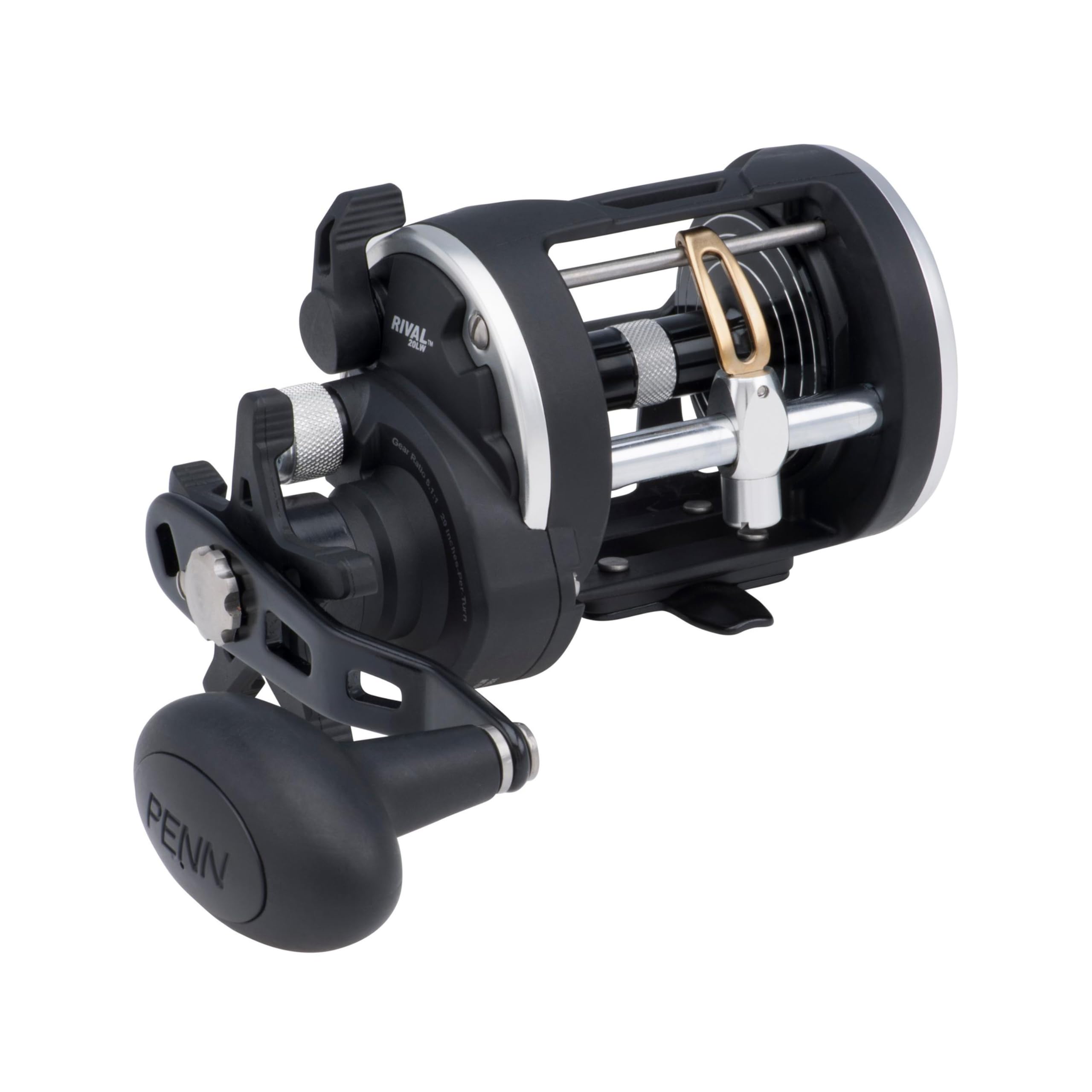 Penn Rival Level Wind Conventional Fishing Reel - Highly Durable and Lightweight for Comfortable Reeling, Anglers, Fish